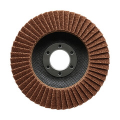 Coarse grit flap disc for heavy-duty metal deburring in industrial settings.