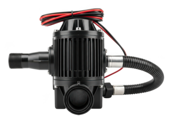 electric pump device with wires and tubing advanced technology concept