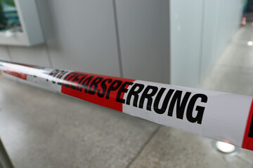Polizei Absperrung