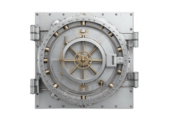 Fototapeta premium Front view of a large, antique-style vault