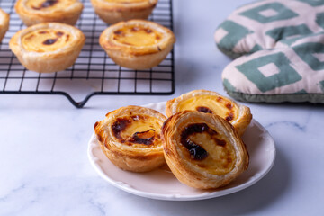 Typical Portuguese custard pies - 