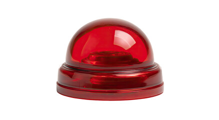 Red dome-shaped emergency light
