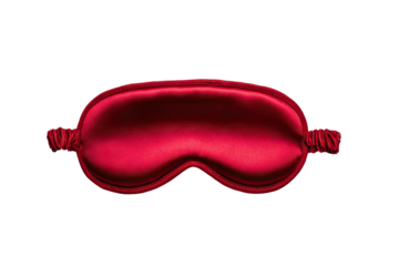 Red silk eye mask (1)