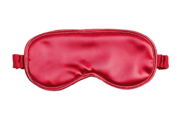 A crimson silk eye mask