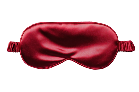 Deep crimson silk eye mask (1)