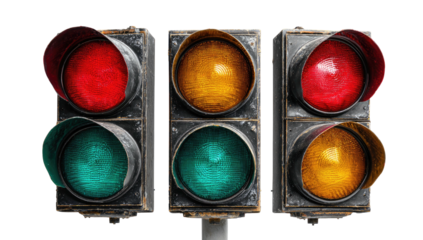 Vintage traffic lights
