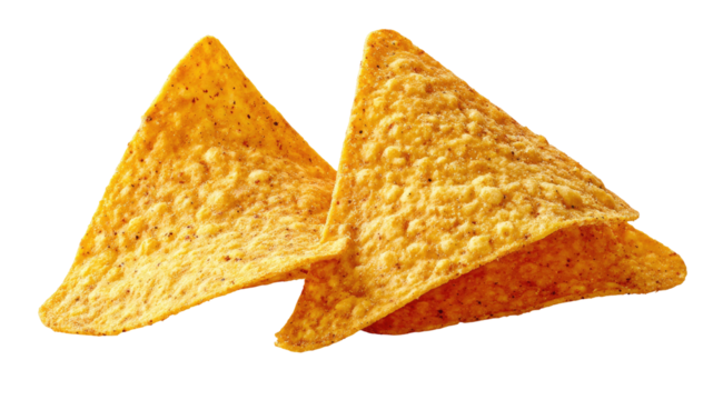 Two triangular tortilla chips (2)