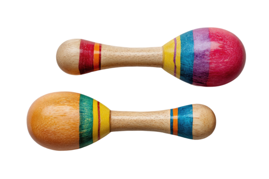 Pair of colorful maracas (1)