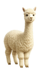 Fototapeta premium Soft, fluffy-fleeced animal with a long neck.