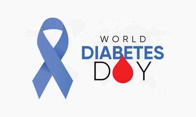 world diabetes awareness ribbon, world diabetes day campaing, world diabetes day