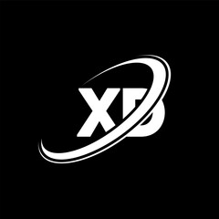 XD X D letter logo design. Initial letter XD linked circle uppercase monogram logo red and blue. XD logo, X D design. xd, x d