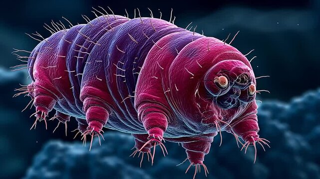 Tardigrades are known colloquially as water bears or moss piglets