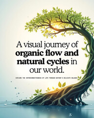 Ethereal Interconnectedness: Abstract Globe of Life and Sustainable Flow