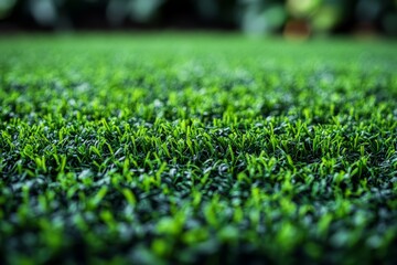 Top View of Dark Green Artificial Grass Texture for Sports Field