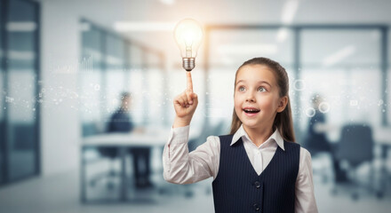 Young Girl Has a Brilliant Idea Lighting Up Her Imagination