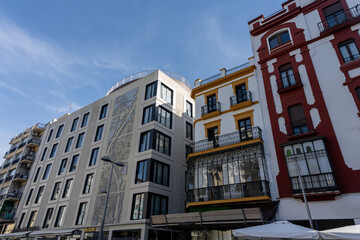 View of Typical Architecture in Seville, Spain