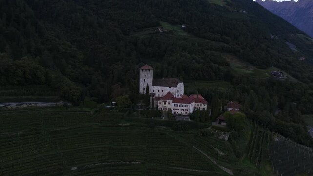 Castel Monteleone, Schloss Lebenberg in Lana, Italy.