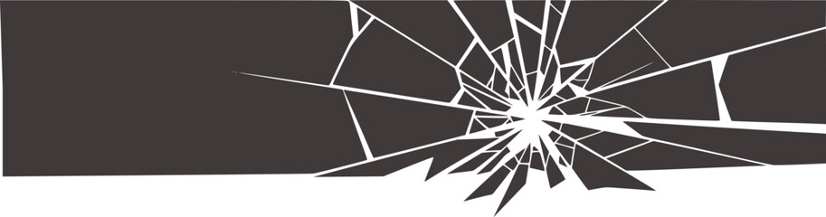 Shattered glass abstract graphic design background black