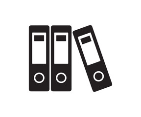 Vector ring binders isolated on white background