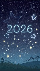 Fototapeta premium Neon lights flicker on a modern city wall at night creating a vibrant urban atmosphere