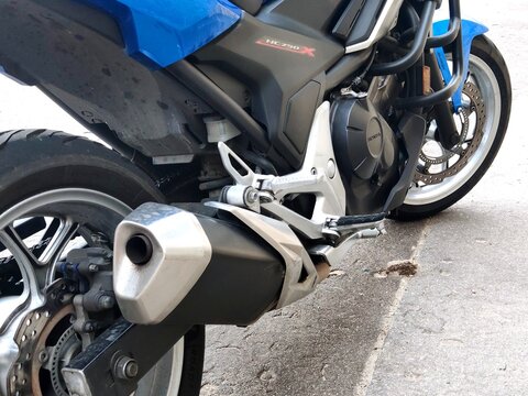 wheel of a motorcycle