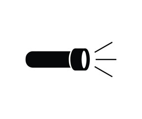 Vector flashlight illustration on white background