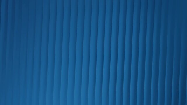 4K Abstract blue corrugated metal sheet vertical lines pattern background for industrial design Vide