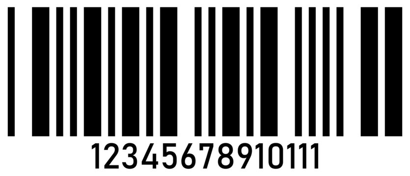 Realistic barcode vector icon. Fake line barcode icon design, price, and product detail code. bar code for product and sales. Product barcode scanner. simple fake bar code. Vector illustration.