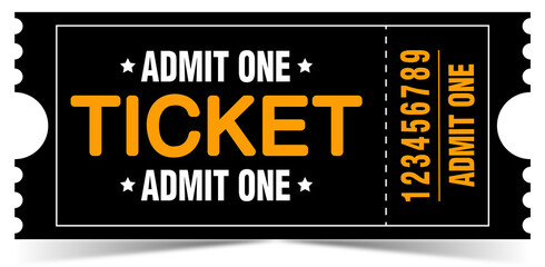 Fototapeta premium admit one ticket