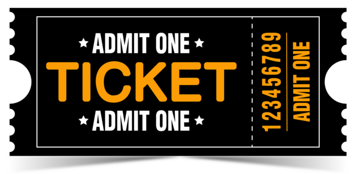 admit one ticket