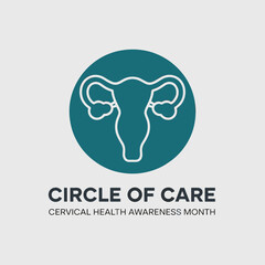 Circle of Care Cervical Health Awareness Month Design