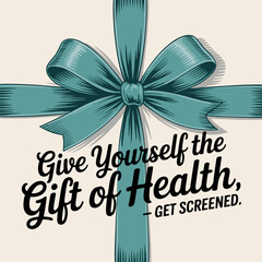 Gift of Health Get Screened Cervical Cancer Awareness Design