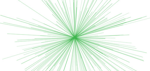 Obraz premium Vibrant green radial burst, expanding from the center with smooth symmetry, modern minimal abstract background, ideal for tech, digital, or motion design projects