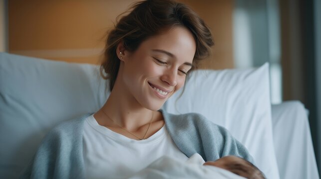 Partner softly singing or reading to the mother during labor, highlighting nurturing care, emotional support, and the calming presence of a loved one during childbirth. cinematic color correction,