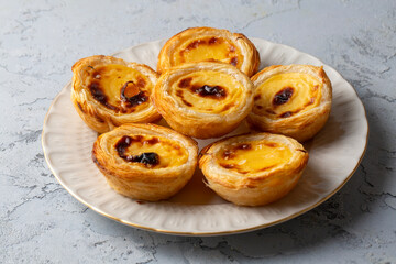 Typical Portuguese custard pies - 