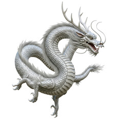 Fototapeta premium Chines Dragon isolated, Statue of dragon PNG 