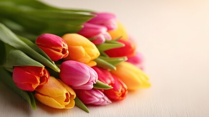 Vibrant Tulips in a Beautiful Bouquet Arrangement
