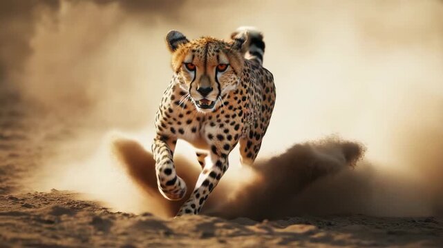 running cheetah