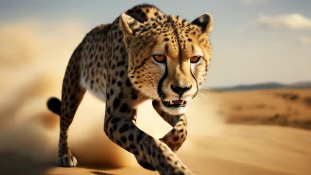 Cheetah running