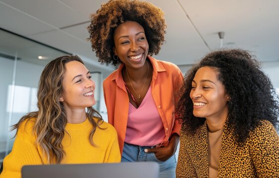 Engaging collaborative teamwork among diverse professionals in a modern office environment with natural light - Powered by Adobe
