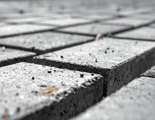 Stone tiles, bricks, on ground, macro photo, close up