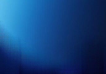 Blue pixel background. Abstract digital pattern with square elements grid. Futuristic dotted mesh with gradient effect. Geometric minimal digital design.