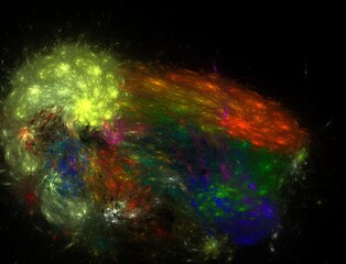 Imaginatory fractal abstract background Image