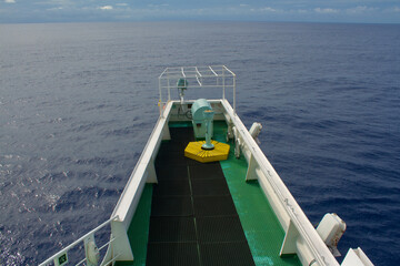View of the bridge wings of a ship