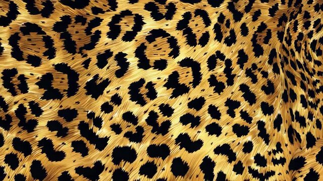 Leopard Fur Texture Background in High Detail