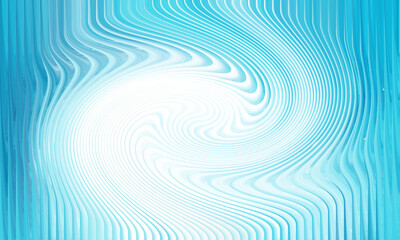 Fototapeta premium Abstract Cyan Blue Swirl Background with White Vortex and Rippling Liquid Lines