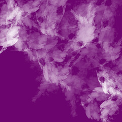 Obraz premium Abstract White Smoke Texture on Vibrant Purple Background Magical Fog or Mystical Fantasy Art