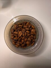 coffee beans in a cup