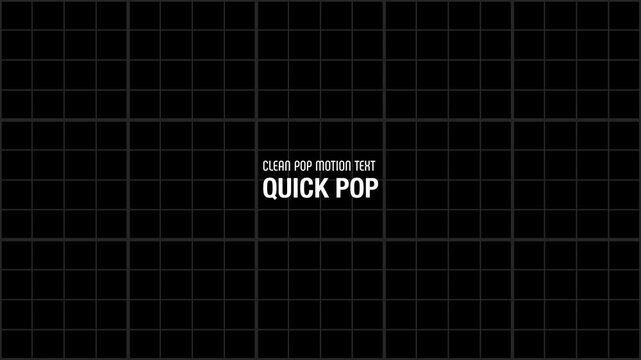 CLEAN POP MOTION TEXT Wobble Text Animation Set Modern San Serif / シンプルでポップな動きの英語モーションテキスト
