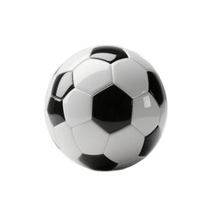 A traditional black and white soccer ball suitable for various sports and recreational activities.